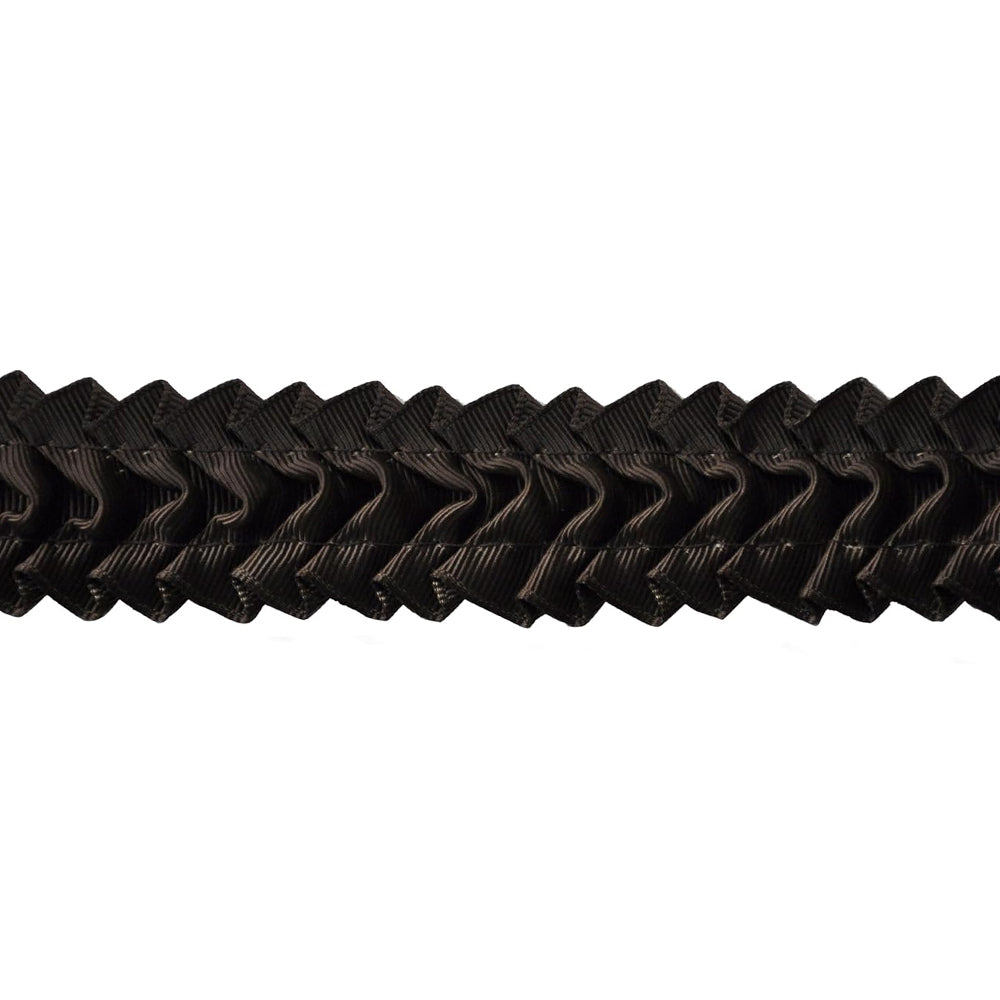 Belagio Enterprises - 1 1/2-Inch Pleated Ruffle Grosgrain Ribbon (25 Yard Roll) - BF-1301-66 Brown