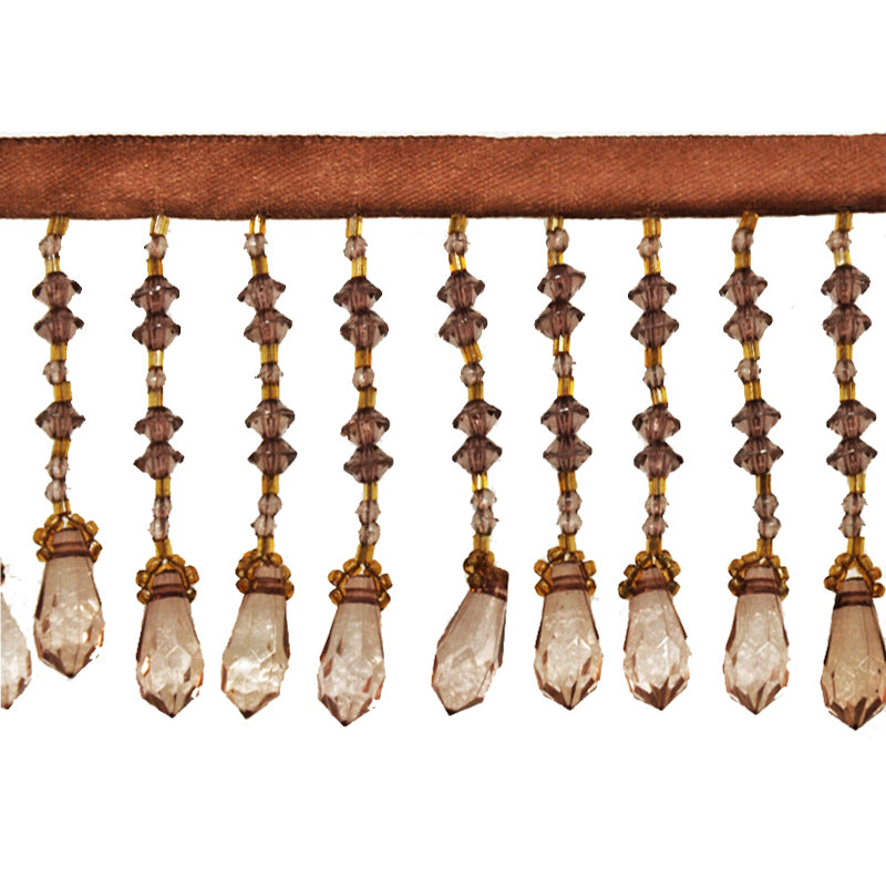 Beaded Fringe - 2 1/2" width (15 Yard Roll) - BB-905-94/10 Brown and Brown