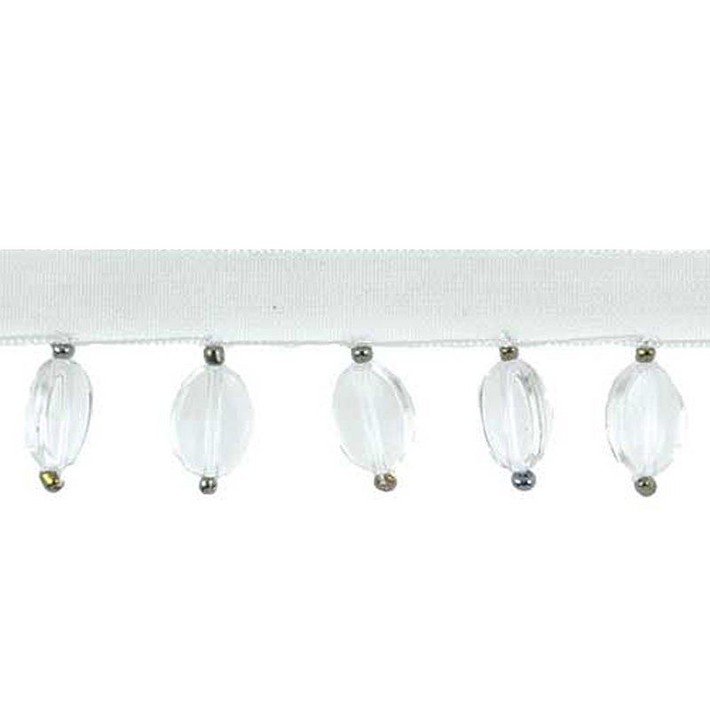 Fantasia Collection - 1" width BEADED FRINGE (15 Yard Roll) - BB-9901-01 Clear