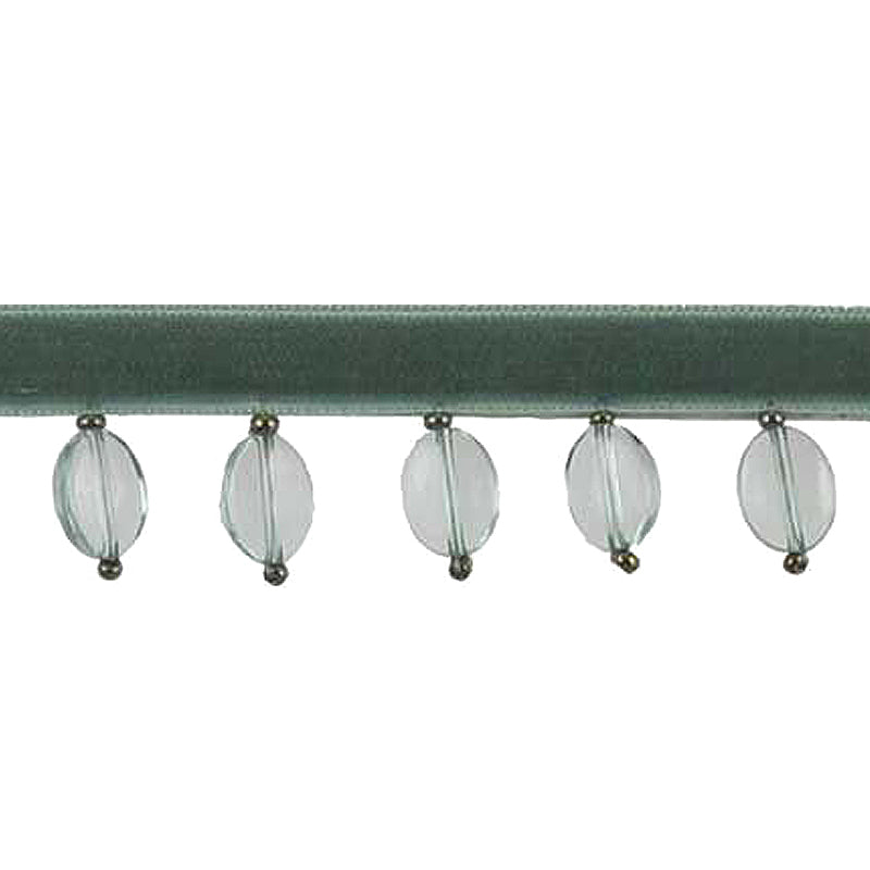 Fantasia Collection - 1" width BEADED FRINGE (15 Yard Roll) - BB-9901-113 Light Green