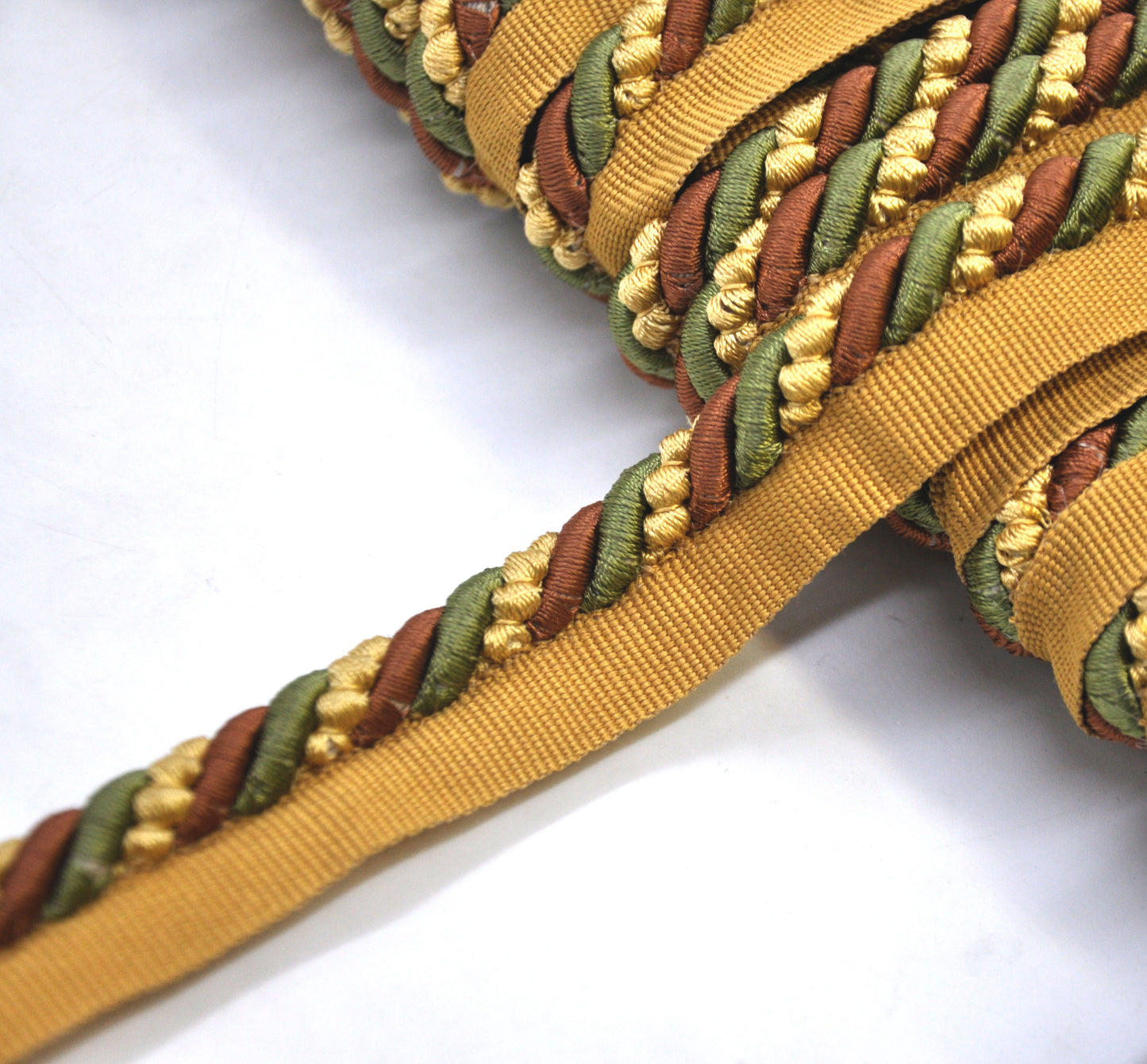 Godiva Collection - 3/8" Width CORD with LIP (50 Yard Roll) - BC-10097-18/16 Sable and Rust