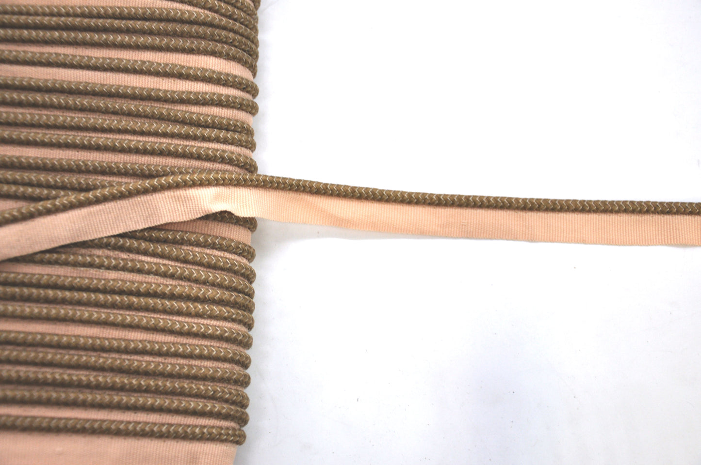 Godiva Collection - 1/4" Width PIPING CORD with LIP (50 Yard Roll) - BC-10099-82/28 Taupe and Beige