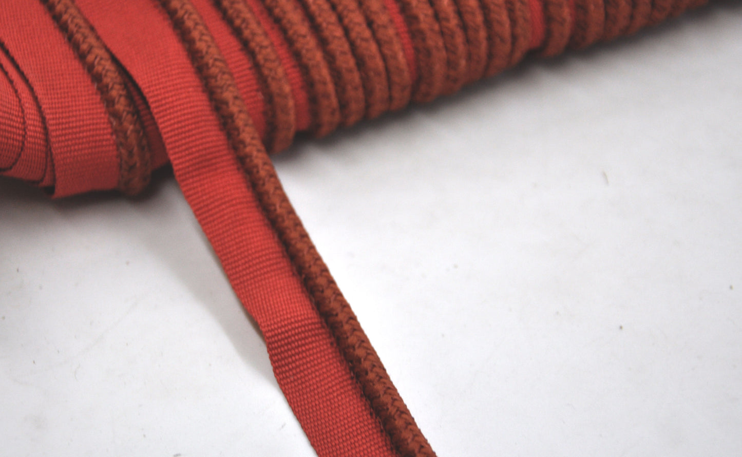 Godiva Collection - 1/4" Width PIPING CORD with LIP (50 Yard Roll) - BC-10099-88/61 Dark Brick and Mocha