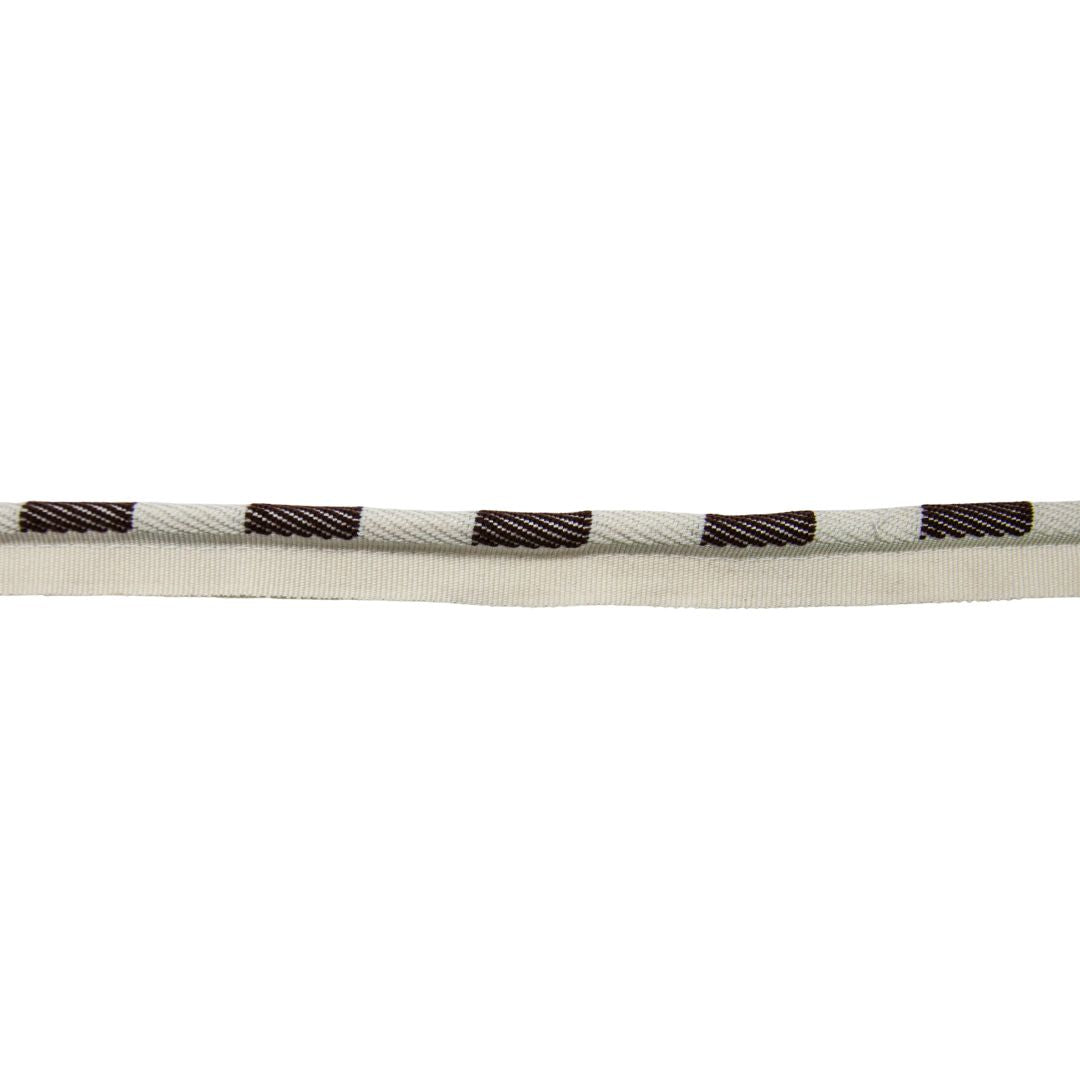 3/8-inch Brown Checkered Piping Trim – 25 Yard Roll