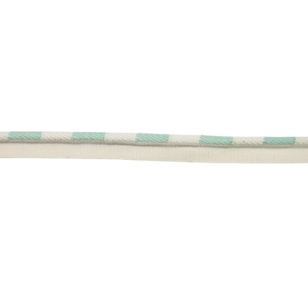3/8-inch Teal Checkered Piping Trim – 25 Yards