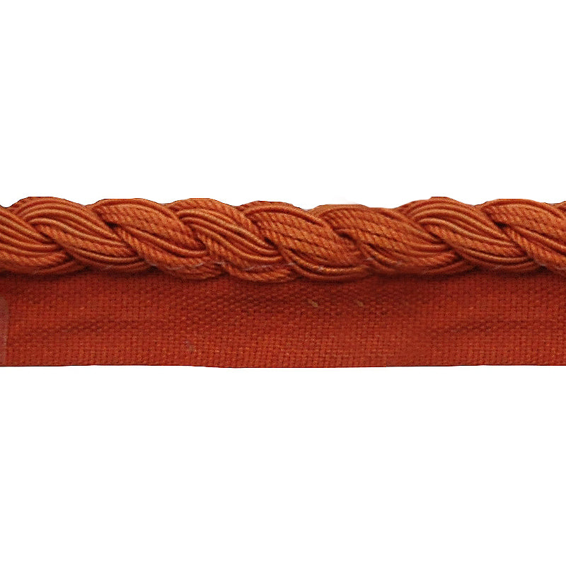 Platted Cord with Lip - 3/4" Width (50 Yard Roll) - BC-1088-19 Orange