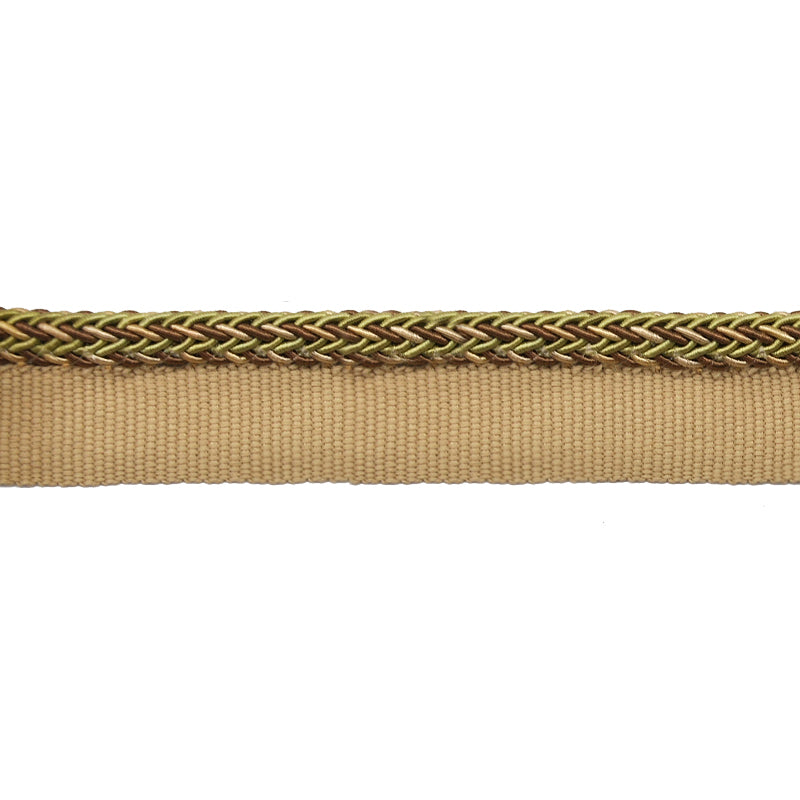 Odyssey Collection - 1/4" Width Braided Cord with Lip (50 Yard Roll) - BC-12000-83/36 Bronze and Tan