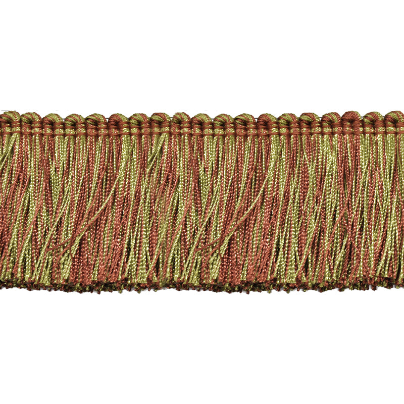 Milante Collection - 2" Brush Fringe (25 YD ROLL) - BF-1480-06/36 Green & Brown