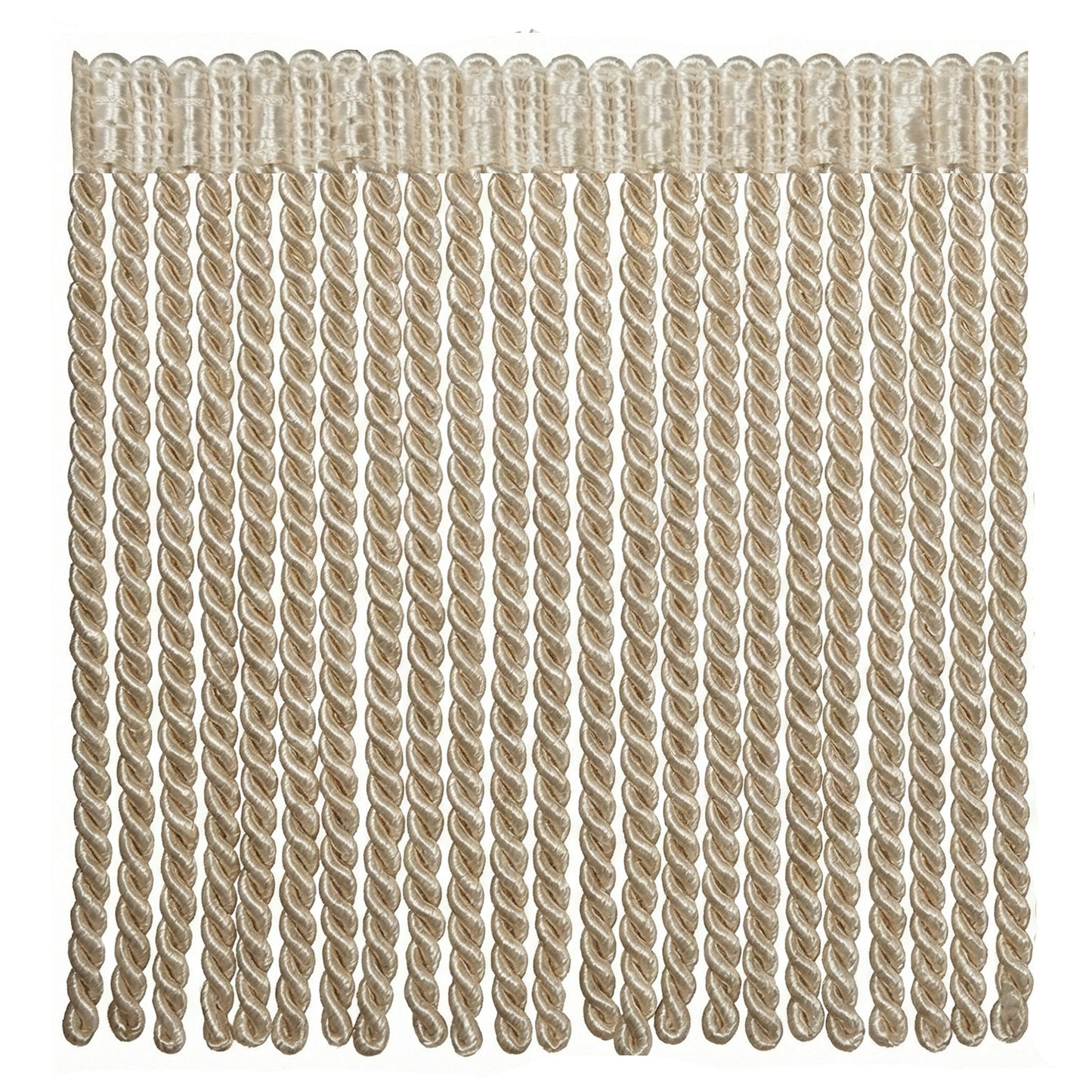 Basics Collection 6-inch Bullion Fringe – Beige – 25 Yard Roll