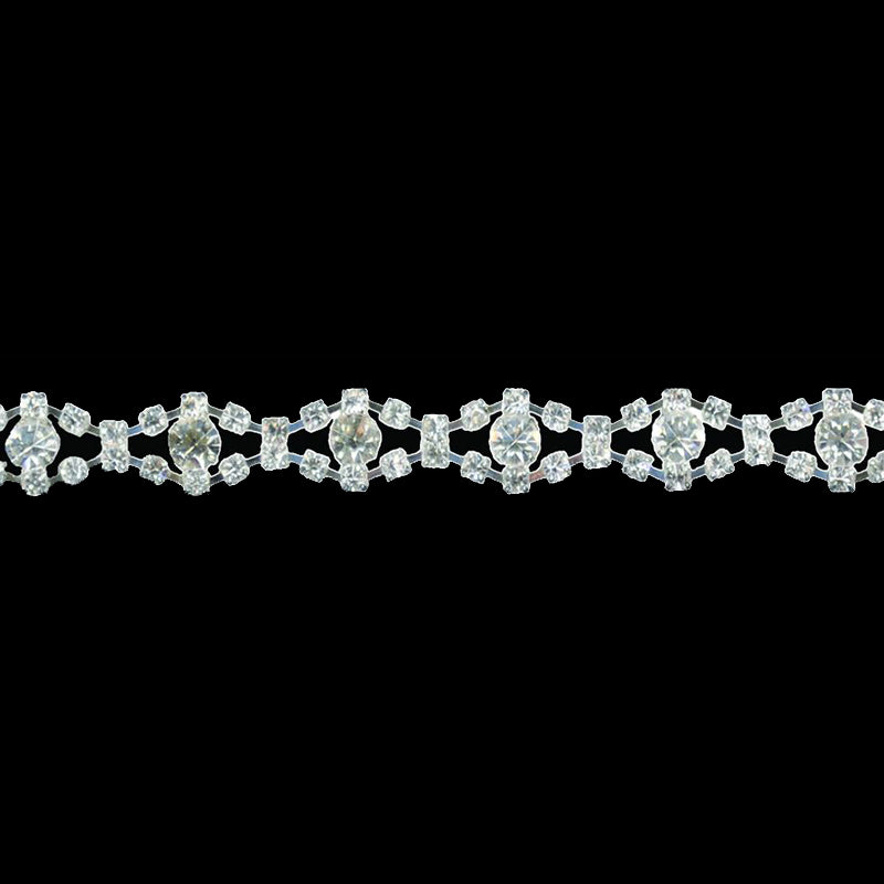 Belagio Enterprises - 1/2" Width High-End Rhinestone Trim (5 YDS) - BR-411