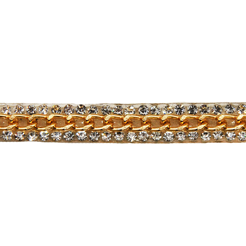 Belagio Enterprises - 1/4" Width Chain and Rhinestone Trim (15 Yard Roll) - BR-472