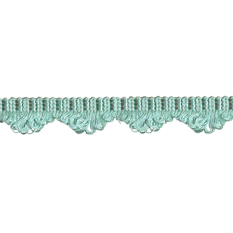 Colors Collection - 1" width Looped Border Fringe (25 Yard Roll) - BR-7004-33 Turquoise