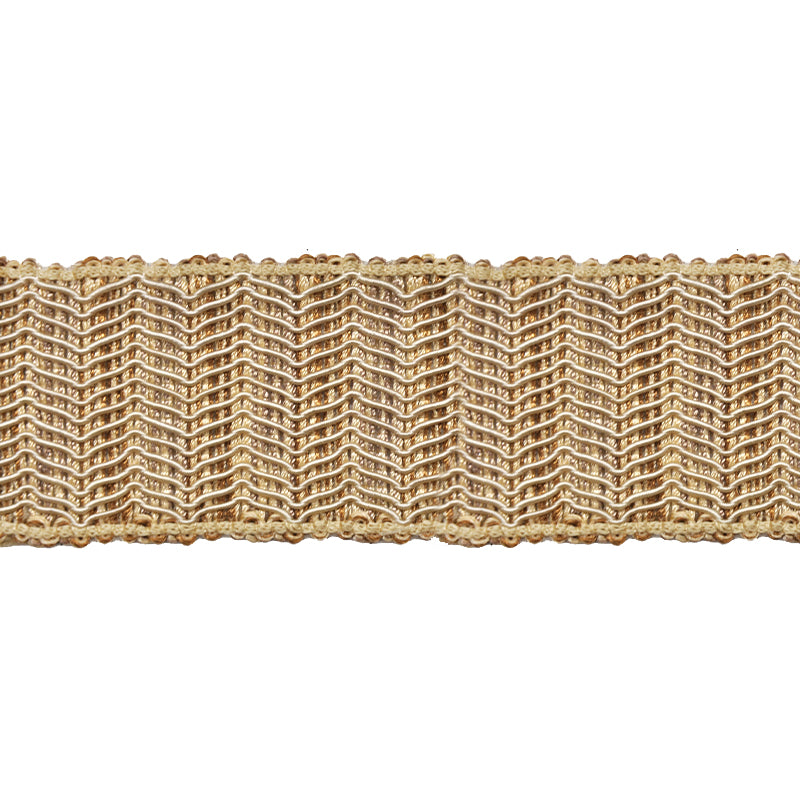 Odyssey Collection - 1 3/4" Width BRAID (25 Yard Roll) - BR-7093-28/16 Beige and Brown