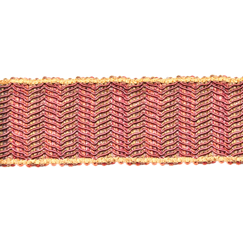 Odyssey Collection - 1 3/4" Width BRAID (25 Yard Roll) - BR-7093-70/81 Burgundy and Mocha