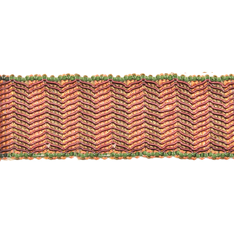 Odyssey Collection - 1 3/4" Width BRAID (25 Yard Roll) - BR-7093-81/70 Burgundy and Olive