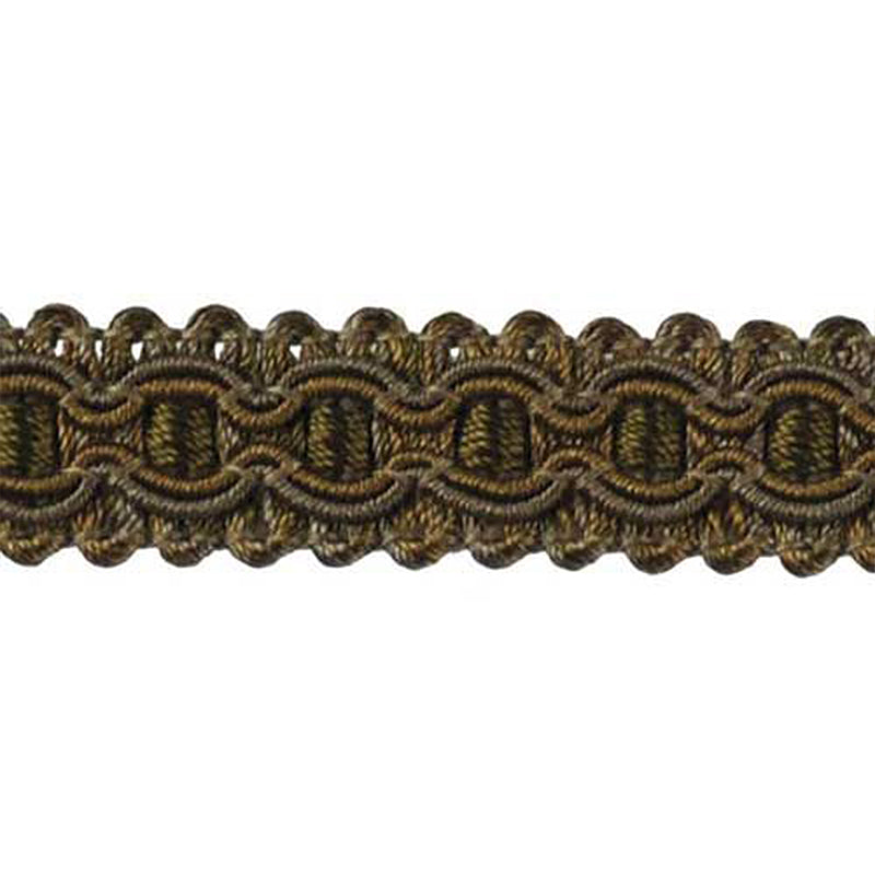 Milante Collection - 3/4" width BRAID (50 Yard Roll) - BR-781-36/81 Olive Green and Copper