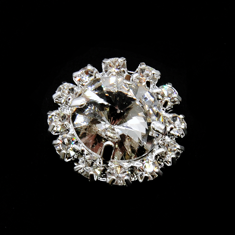 Belagio Enterprises - 3/4" Width Rhinestone Buttons (6pcs per Order) - BRB-109