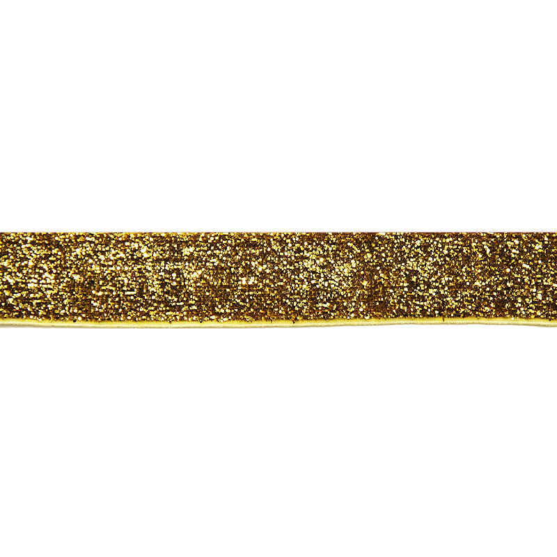 Belagio Enterprises - 5/8" width Glitz and Glamour Elastic Ribbon (20 Yard Roll) - BE-306-10 Gold