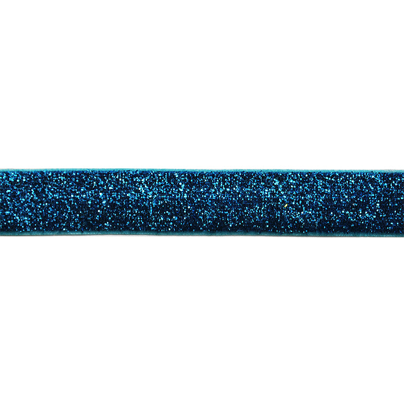 Belagio Enterprises - 5/8" width Glitz and Glamour Elastic Ribbon (20 Yard Roll) - BE-306-23 Teal