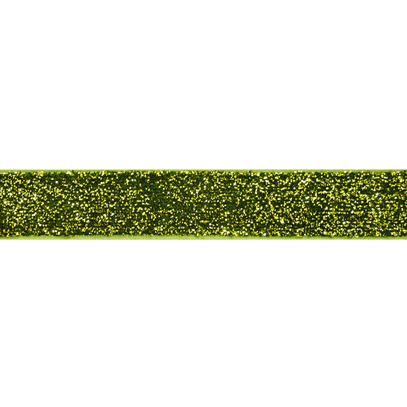 Belagio Enterprises - 5/8" width Glitz and Glamour Elastic Ribbon (20 Yard Roll) - BE-306-14 Green