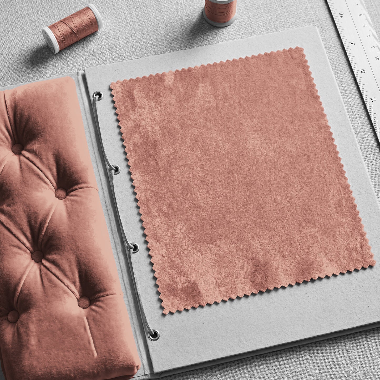 "Darling" Velvet Fabric (Wood Rose color)