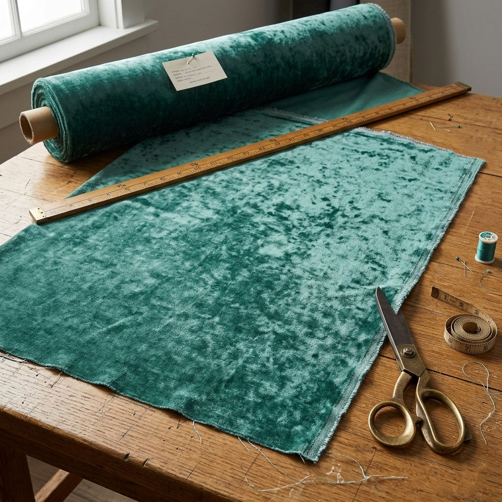 "Monterey Plain" Fabric (Aqua color)