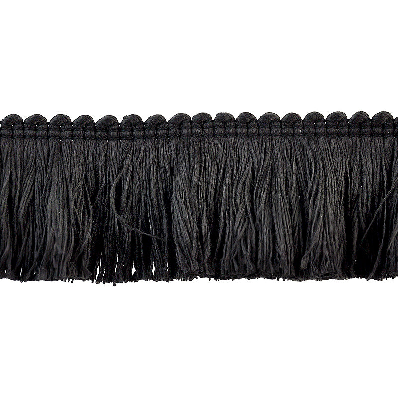 Milante Collection - 2" Brush Fringe (25 YD ROLL) - BF-1480-02 Black