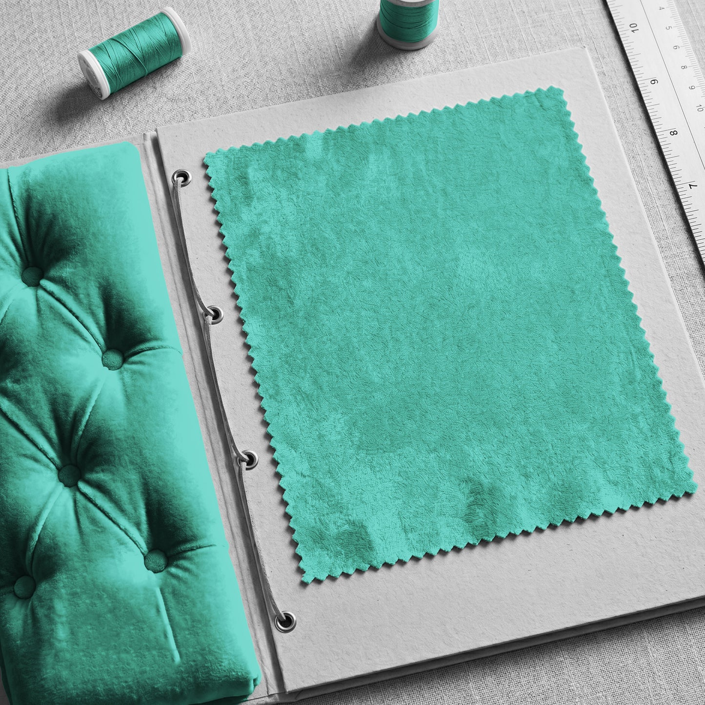 "Darling" Velvet Fabric (Pool color)