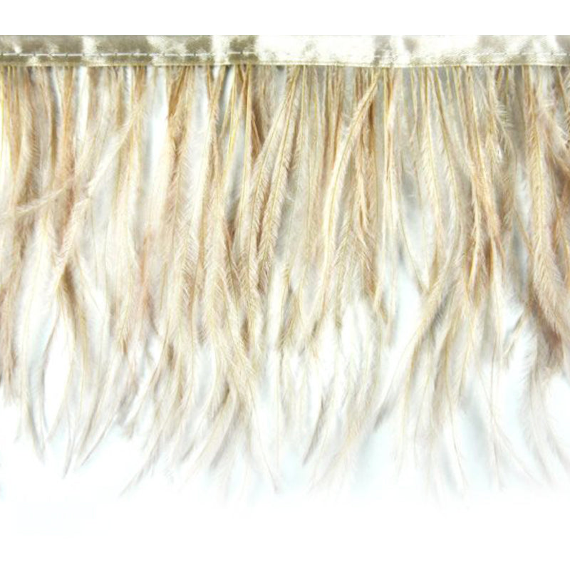 Belagio Enterprises - 6-inch Ostrich Feather Trim (11 Yard Bolt) - B-1139-82 Taupe