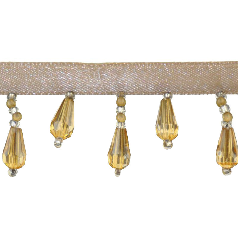 Beaded Fringe - 1 1/2" width (15 Yard Roll) - BB-902-38 Toffee