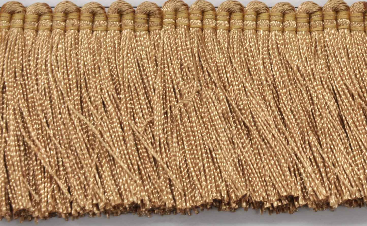 Milante Collection 2" Brush Fringe (25 YD ROLL) - BF-1480-61 Gold