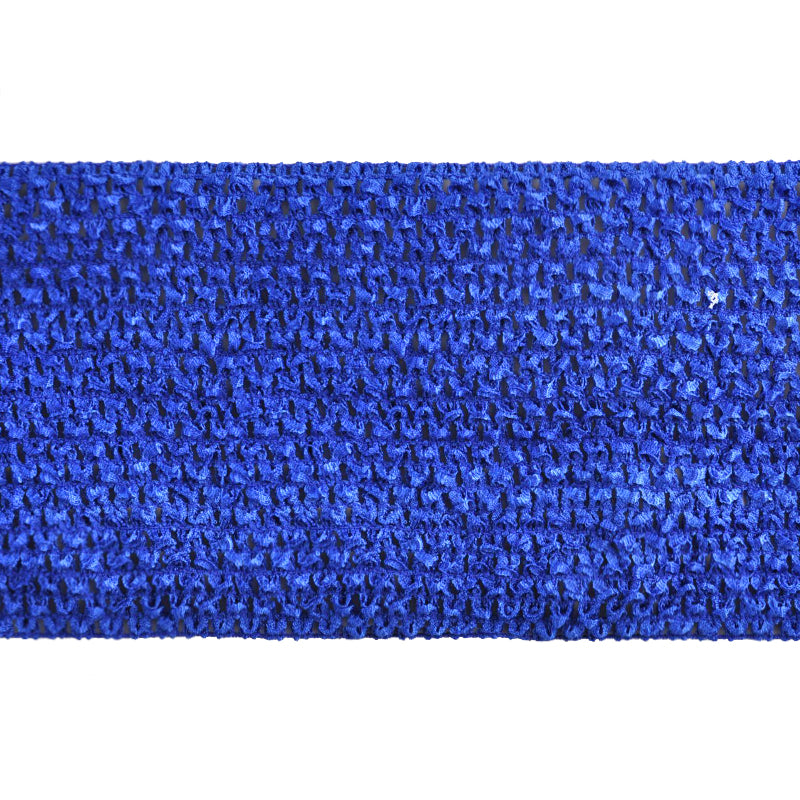 Crochet Stretch Trim - 6" Width (10 Yard Roll) - BF-1902-04 Royal Blue