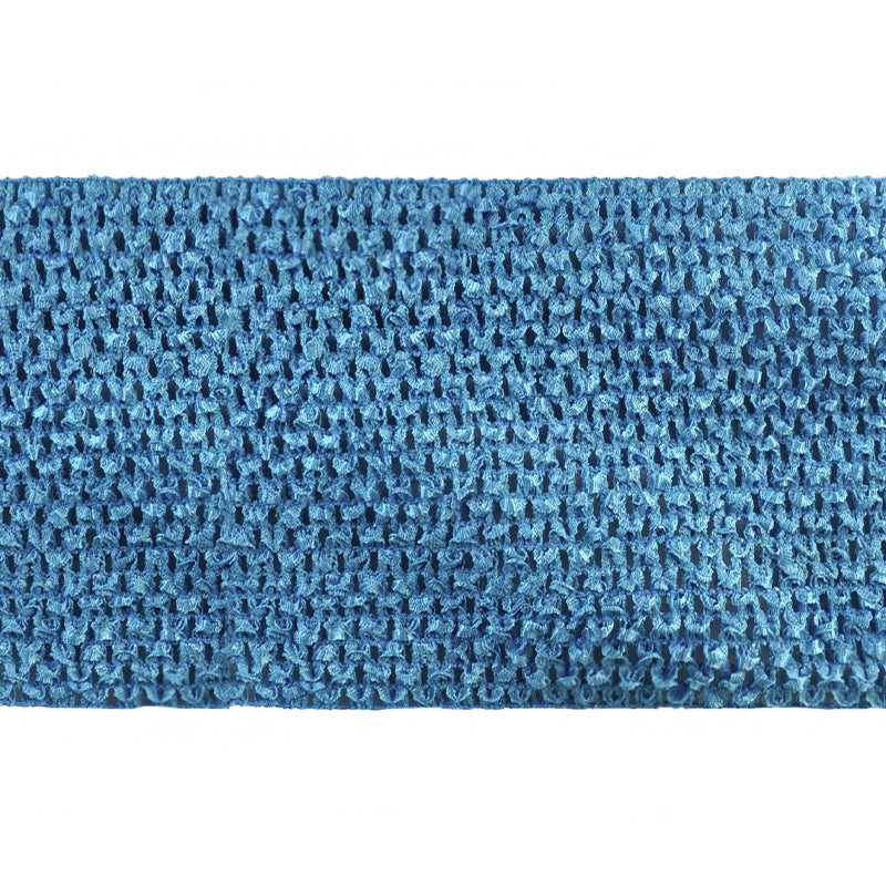 Crochet Stretch Trim - 6" Width (10 Yard Roll) - BF-1902-23 Teal