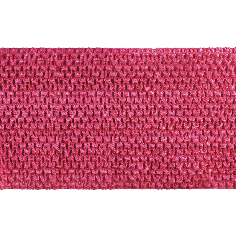 Crochet Stretch Trim - 6" Width (10 Yard Roll) - BF-1902-42 Fuchsia