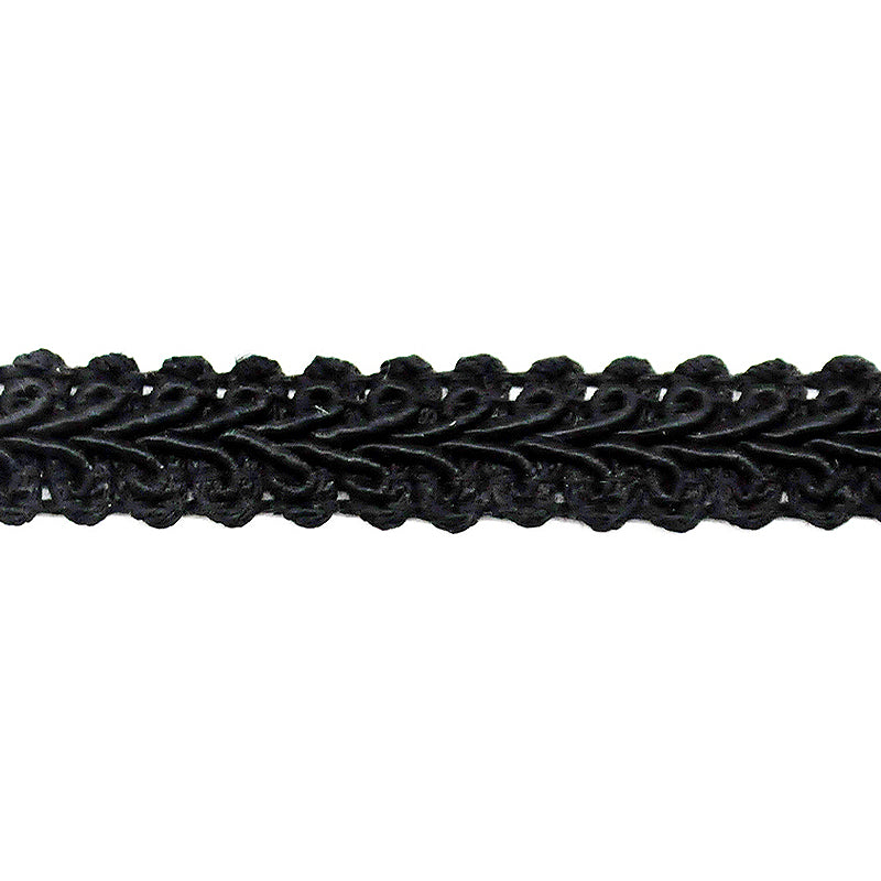 French Gimp - 1/2" width (50 Yard Roll) - BR-709-02 Black