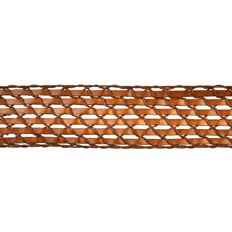 Faux Leather Woven Braid - 2 1/4" Width (15 Yard Roll) - BR-7185-38 Toffee