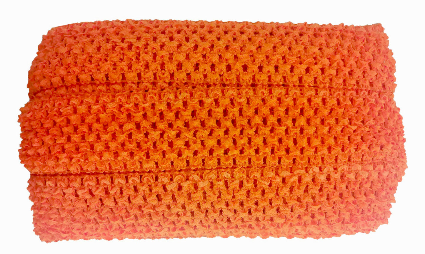 Crochet Stretch Trim - 6" Width (10 Yard Roll) - BF-1902-19 Orange