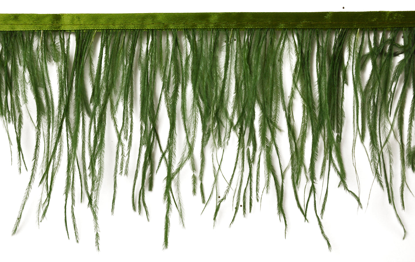 Belagio Enterprises - 6-inch Ostrich Feather Trim (11 Yard Bolt) - B-1139-36 Olive Green