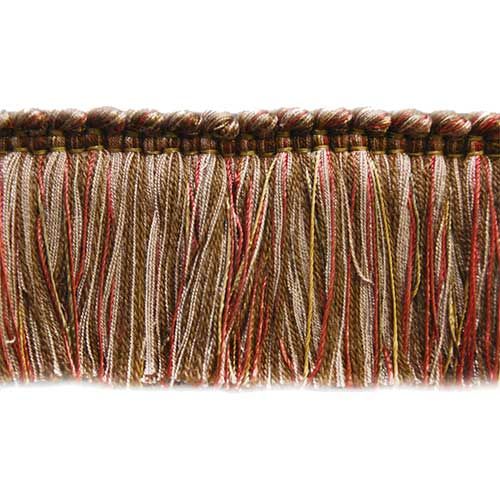 Harmony Collection 2" Brush Fringe (25 YD ROLL) in Copper/Red Wine - BF-1459-81-17