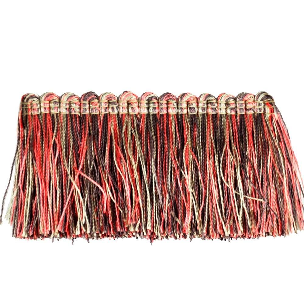 Elegance Collection - 2" Brush Fringe (25 Yard Roll) - BF-1480-08/21 Fuchsia and Silver