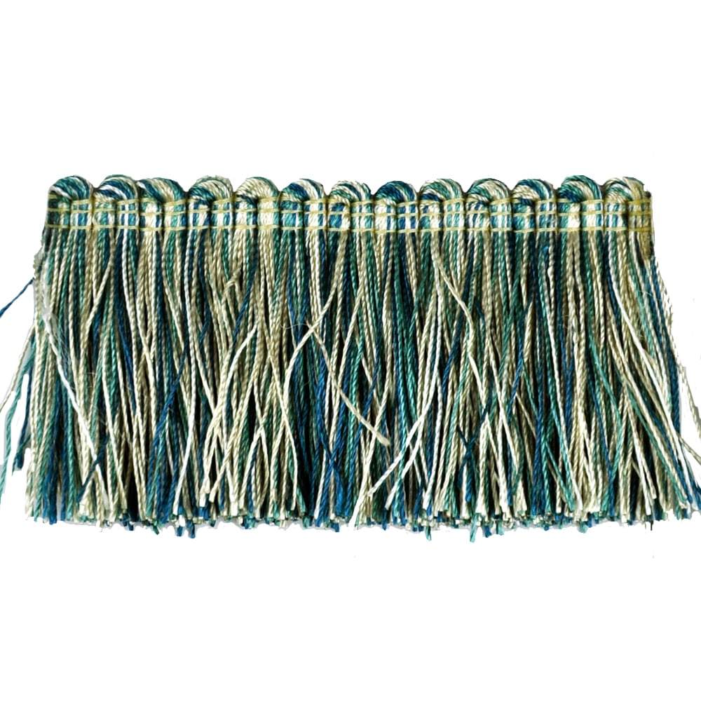 Elegance Collection - 2" Brush Fringe (25 Yard Roll) - BF-1480-23/33 Royal Blue and Turquoise