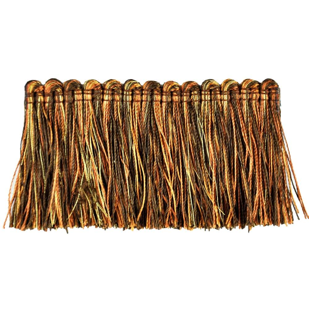 Elegance Collection - 2" Brush Fringe (25 Yard Roll) - BF-1480-66/10 Rust and Brown