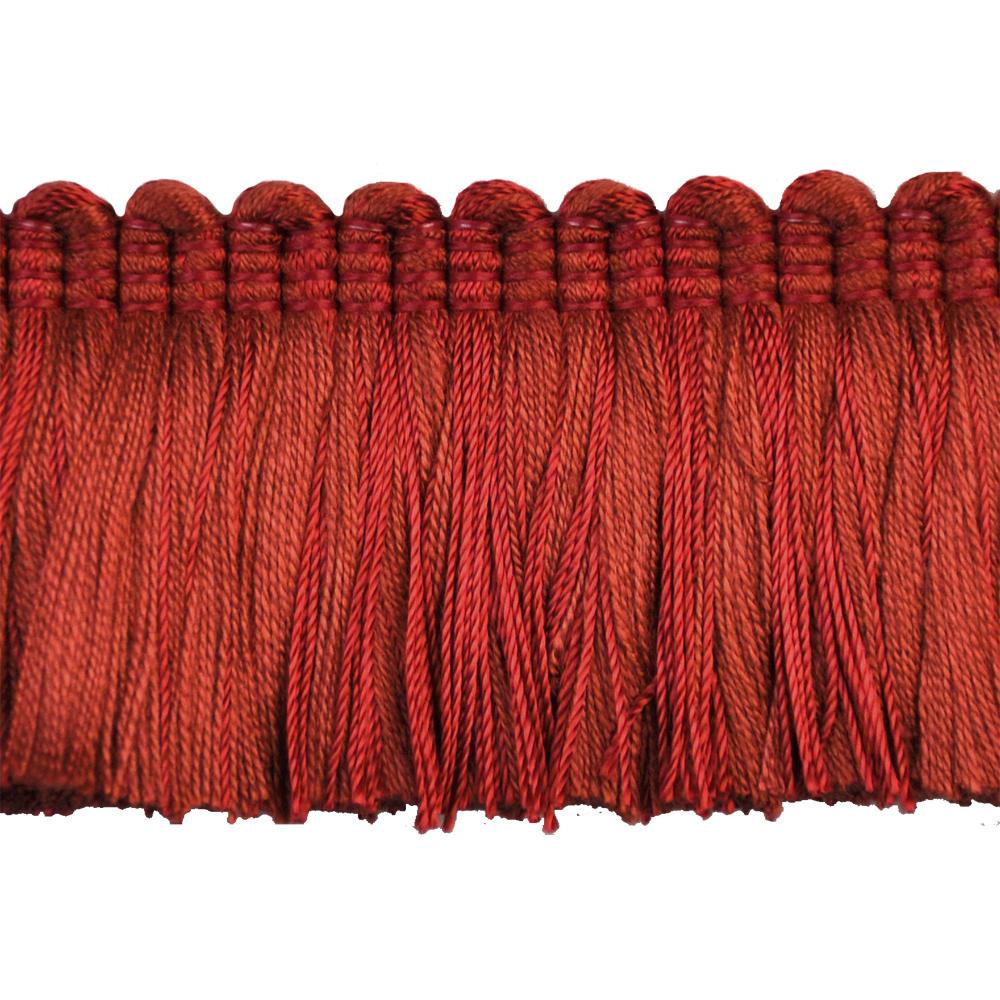 Colors Collection - 2" Brush Fringe (25 Yard Roll)-BF-4018-88 Crimson