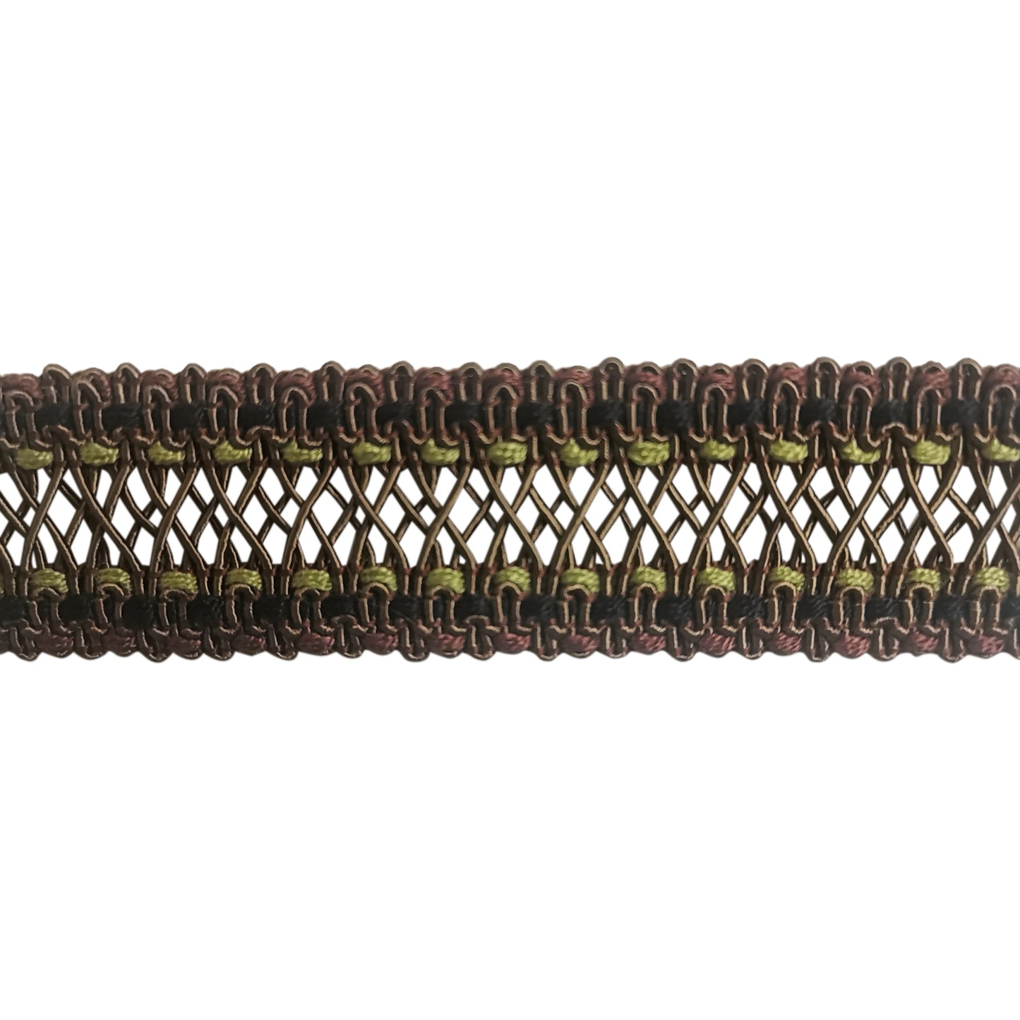 Pompeii Collection - 1" width BRAID (25 Yard Roll) - BR-7095-38/17 Rust and Gold