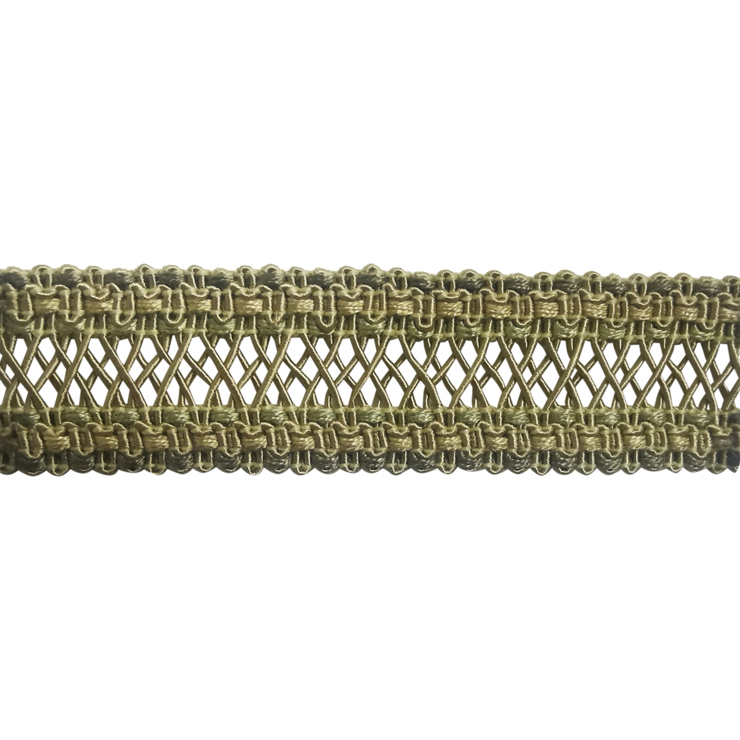 Pompeii Collection - 1" width BRAID (25 Yard Roll) - BR-7095-83/10 Mocha and Brown