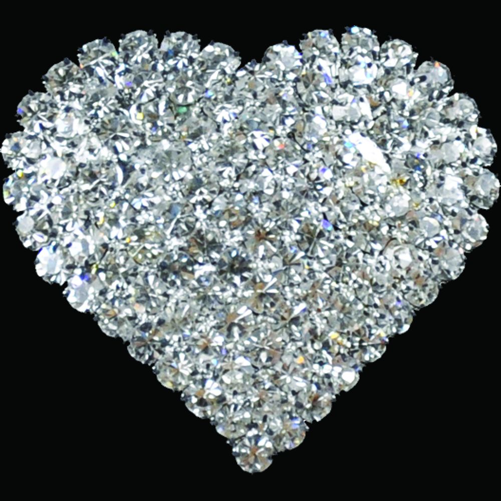 Rhinestone Buttons (6 PCS) - 1 1/4" wide - BRB-123