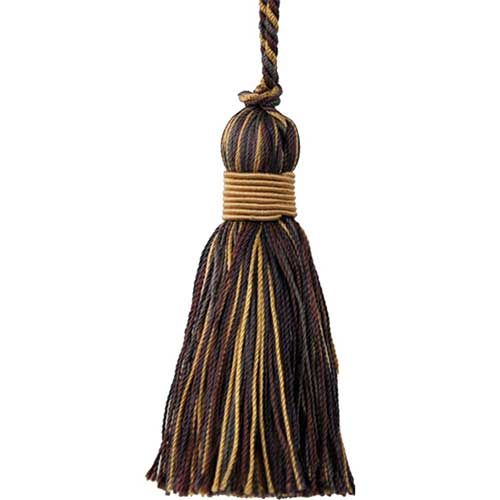 Mulberry Collection - 3 1/2" length PILLOW TASSEL - 5001-26/61 Purple and Mocha