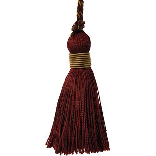 Mulberry Collection - 3 1/2" length PILLOW TASSEL - BT-5001-70/38 Eggplanr and Toffee