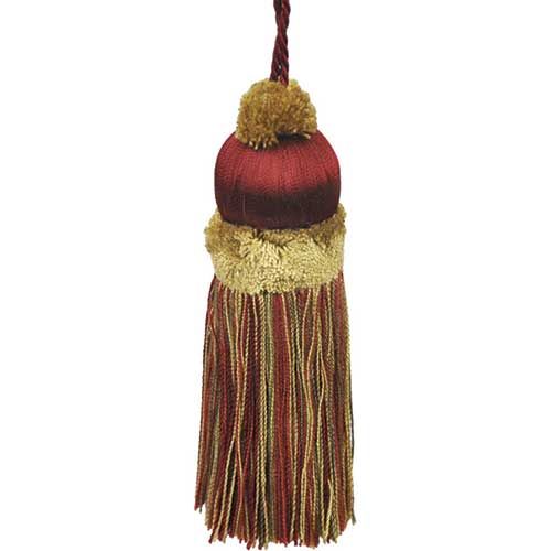 Fairville Collection – 4-inch Key Tassel – BT-5005-88-83 Dark Brick and Bronze