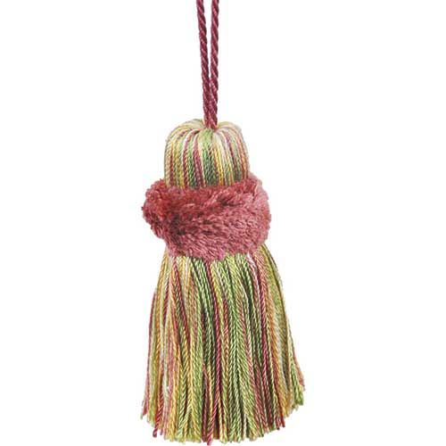 Fairville - 3" Long PILLOW TASSEL (6pcs Per Order) - BT-5006-08/63 Dusty Rose and Moss Green